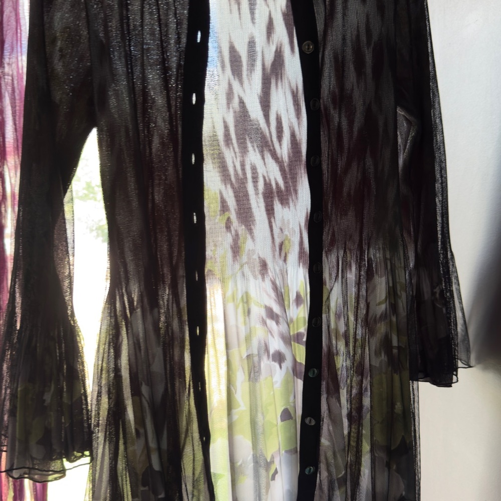 Sheer Black Button-Up dress